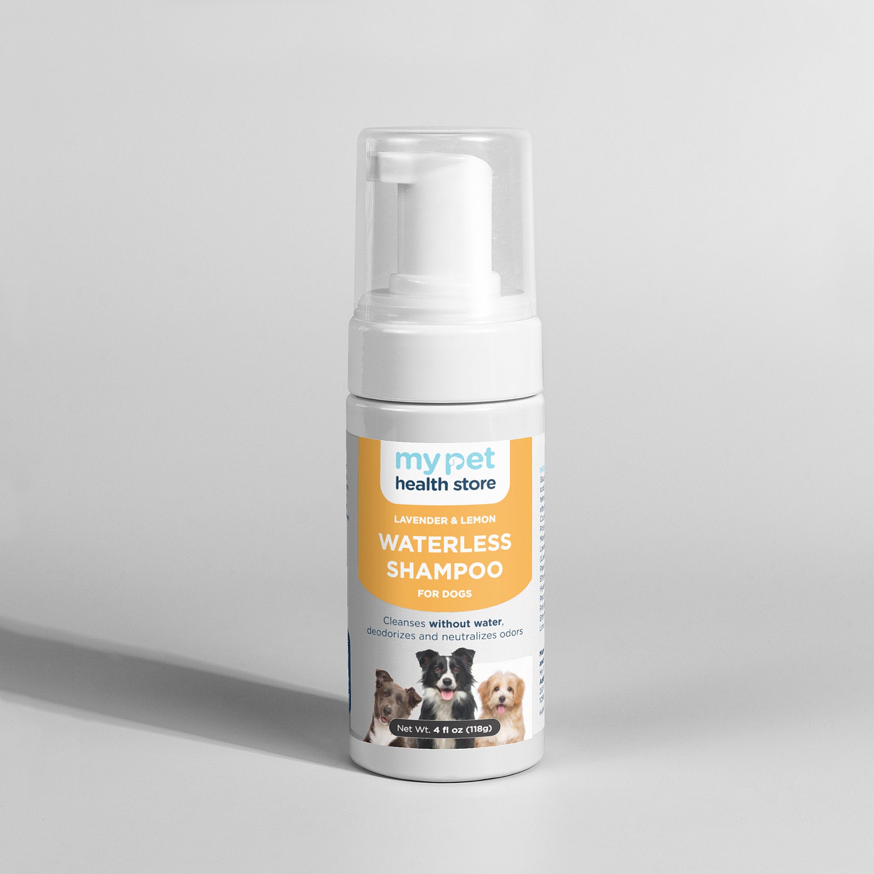 Dog Waterless Shampoo 4fl oz No Rinse, Deodorizing Dog Shampoo My